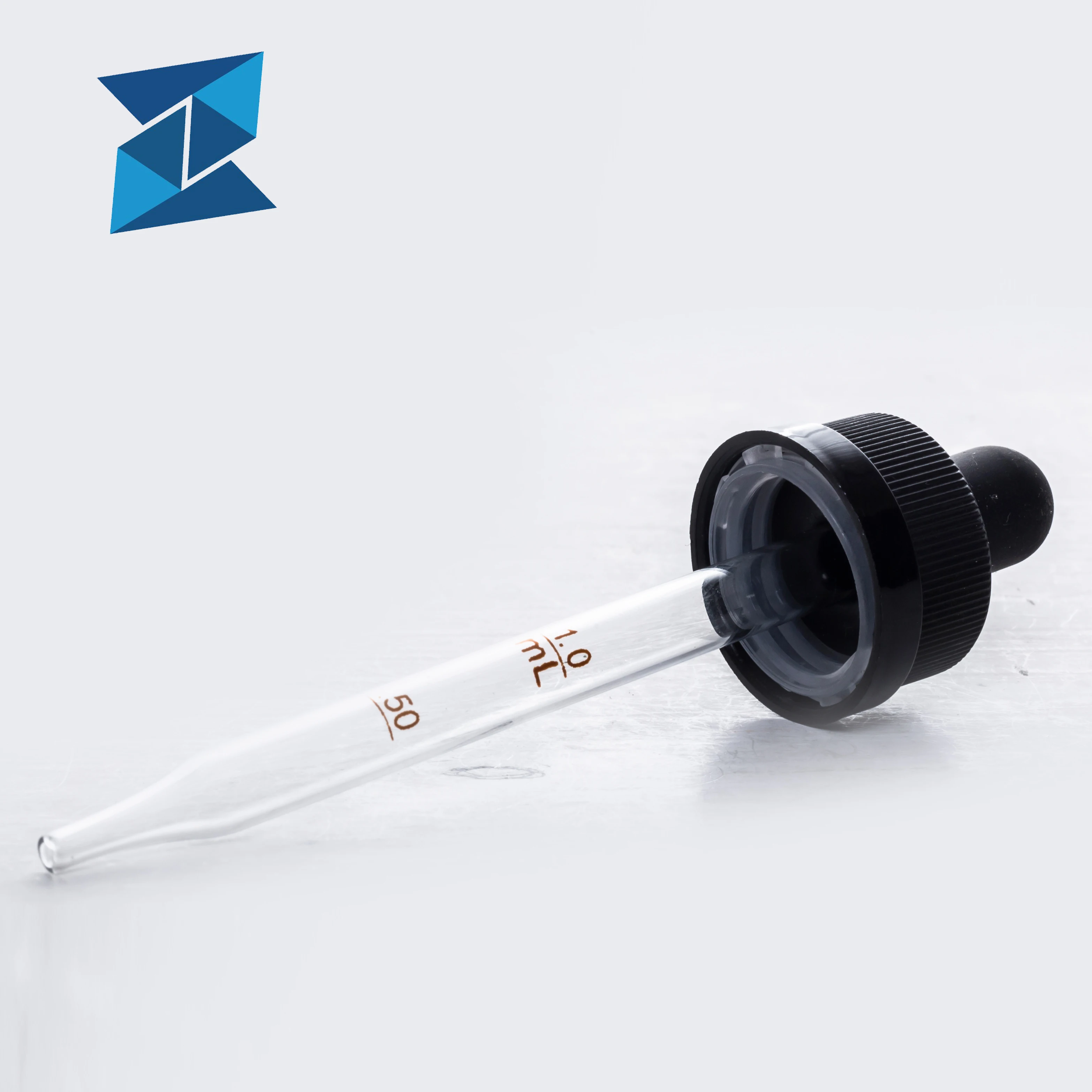 Zhongying 30ml quality clean cuticle oil glass dropper with custom cap