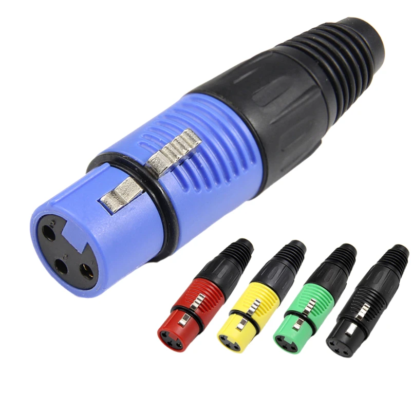 strenthened plastic housing 3 pin male female XLR connector