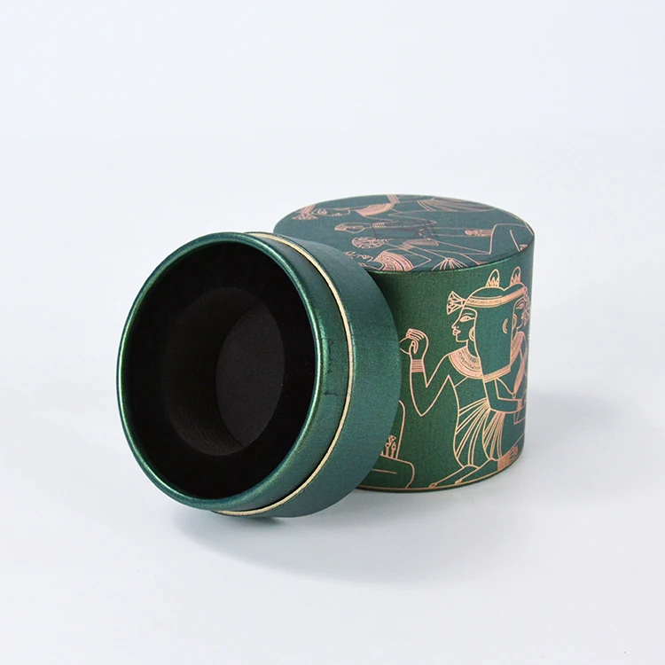 wholesale custom logo empty cylinder tube Germany market perfume skin care cream sample cardboard paper packaging box