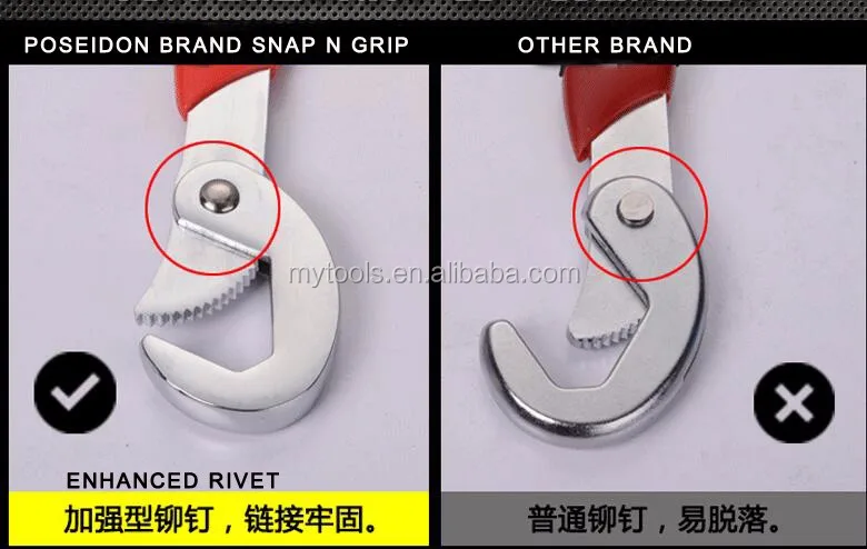 a great quality best price Snap N Grip Multi-Function Wrench 2 pcs Set with anti slip pvc grip