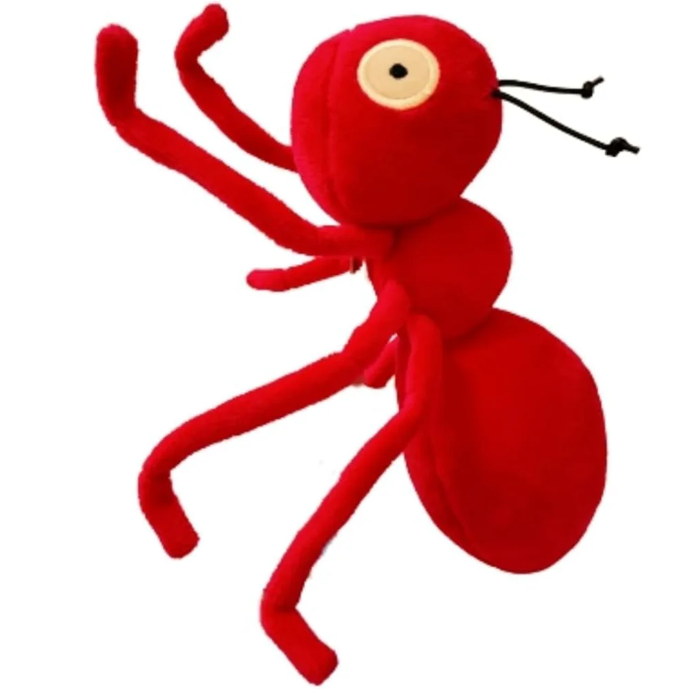 Realistic Multi Legs Mini Stuffed Plush Ant Decorative Red Plushies Ant for Children Boys Girls
