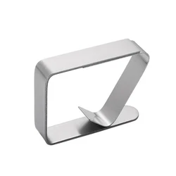 Amazon Top Sale Angular Desk Cover Clamp Stainless Steel Adjustable 2.8CM Calibre Table Cloth Clip