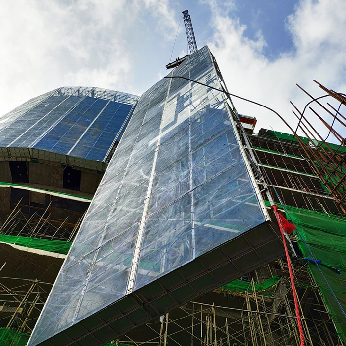 Собственн-взбираясь изготовление кольцевых систем лесов платформа офисное здание без подъема крана, размеры от 12 мес. до 18m 0,5 h до 2,0 х 14 см/мин 6,0 до 8.0kn/м CN;JIA