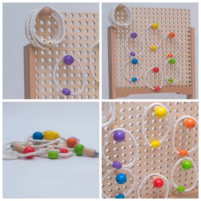 New Educational Wooden Building Blocks TieramidBlock Kids Toy for STEM Education Cartoon-Shaped Model Stacking Set