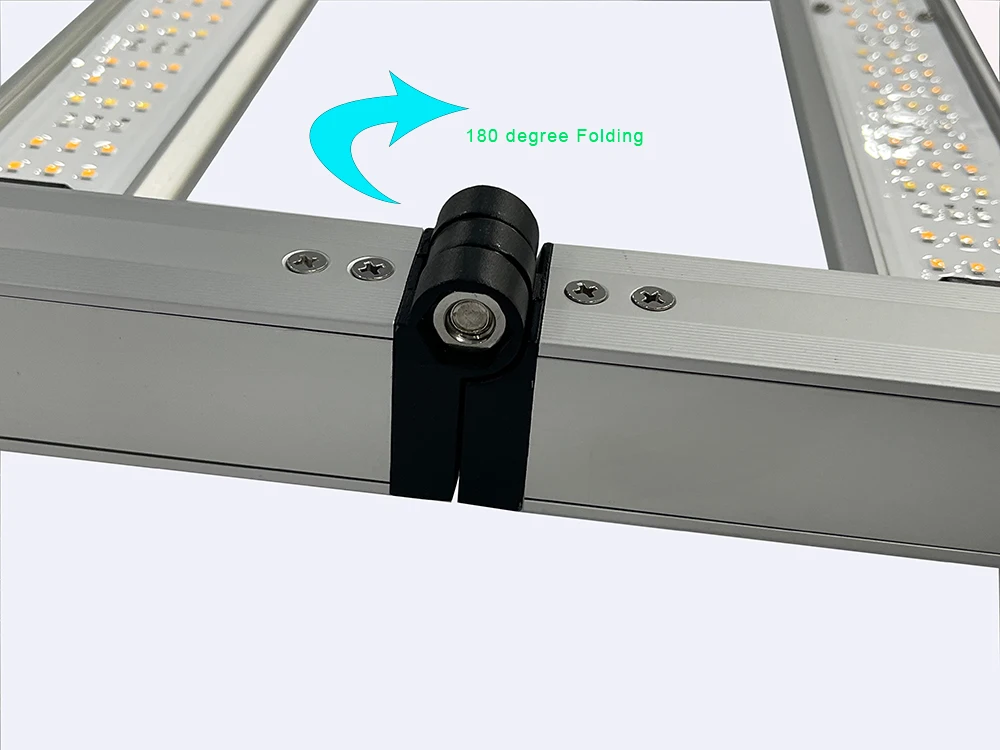 2024 240W LED Foldable Grow Light Bar Full Spectrum LM281B 240 Watt IP65 for Veg and Bloom Plant Growth Aluminum Body 1000W