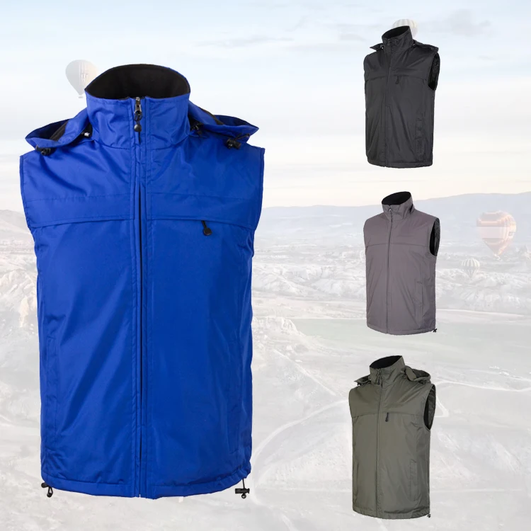 
Streetwear Customized Outdoor Fleece Sleeveless Men High Quality Winter Custom Vest 