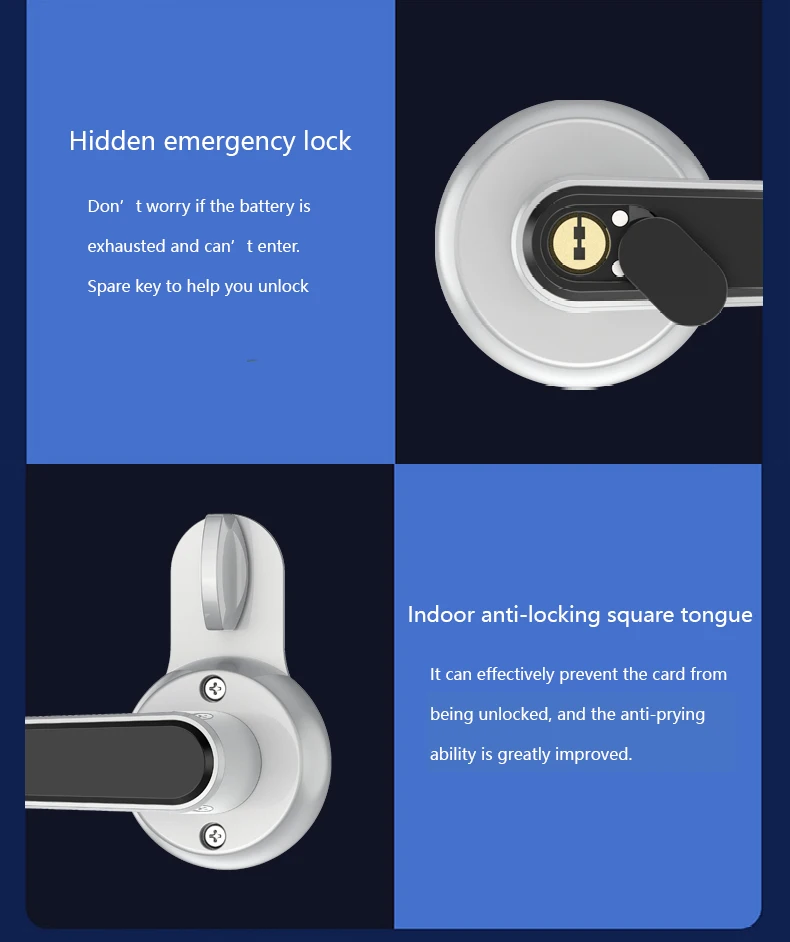 Hot Selling 5 Star Lcd Stainless Chip Temic Inductive Sdk Api Electronic Digital Smart Rfid Key Card Lock Hotel Handle Set Door