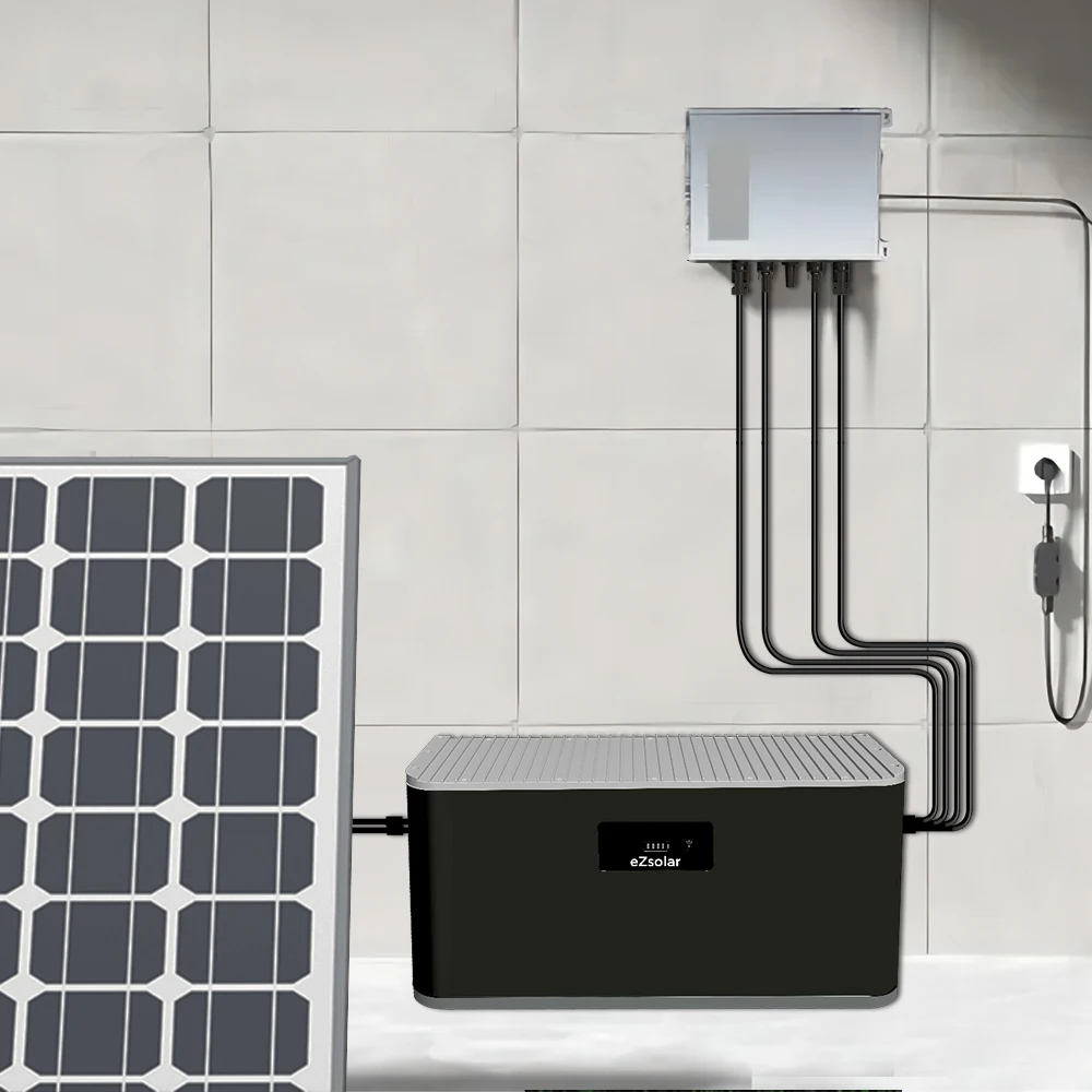 EZsolar настенный или напольный Тип LiFePO4 батарея micro 30AH 1 5 кВтч 51 2 В Балконная электростанция 800 Вт с батареей