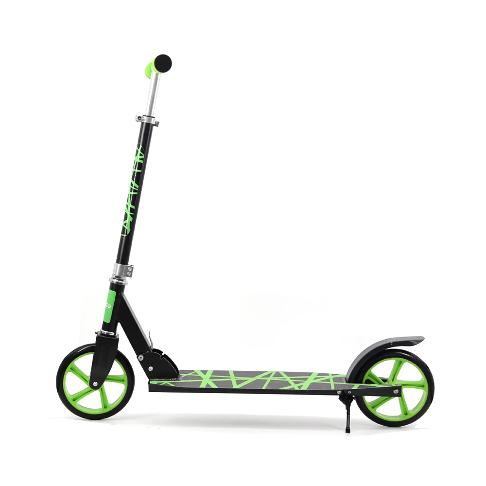 folding wide wheels adult kick scooter with adjust height