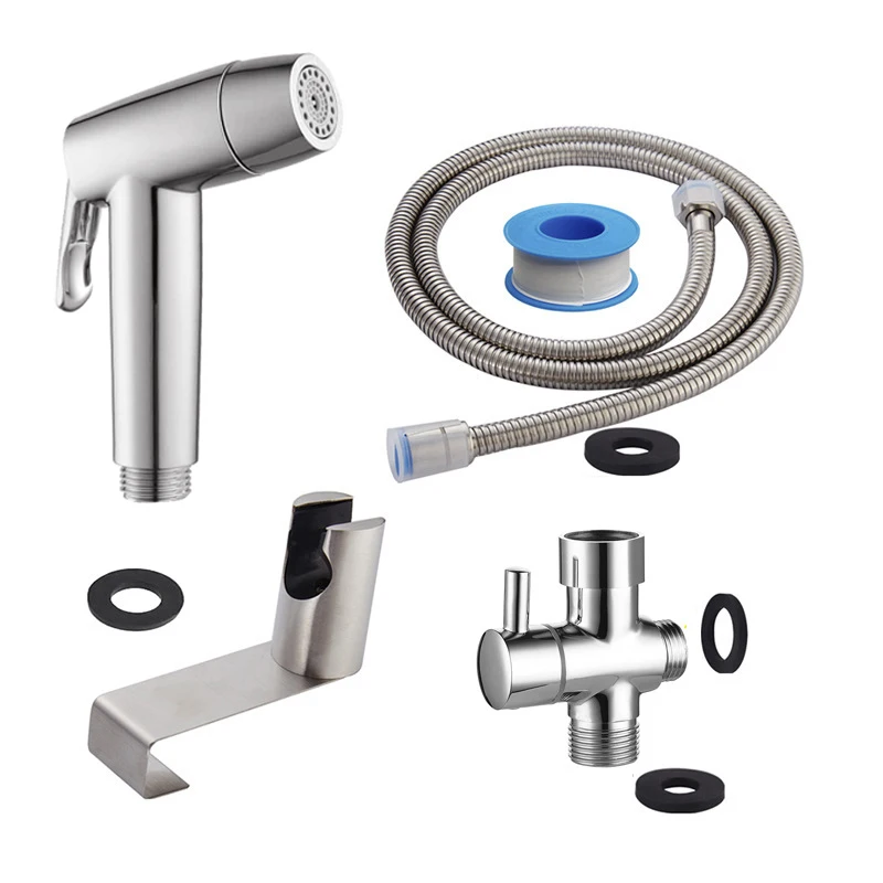 Stainless Steel Handheld Shattaf Bidet Spray   G1/2   or  American wire gauge  G7/8