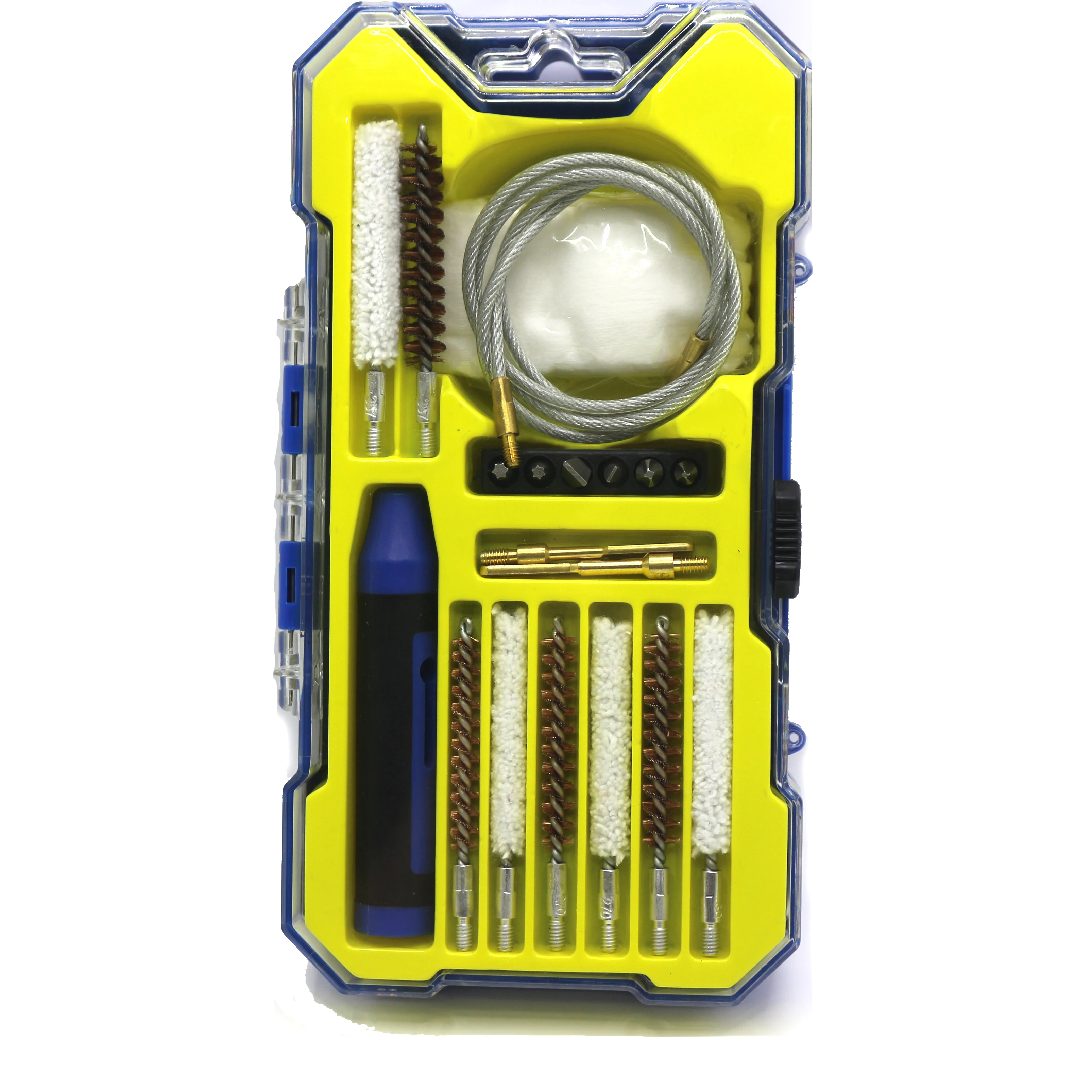 All Guns Cleaning kit with High-end Brass Brushes, Mops, Jags, Reinforced Rods Universal Gun Cleaning Kit