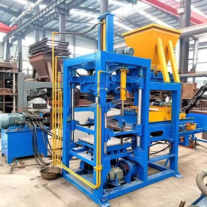 Best-selling Products Cement Concrete Curb Solid Hollow Block Brick Making Machinery With Hopper In Africa