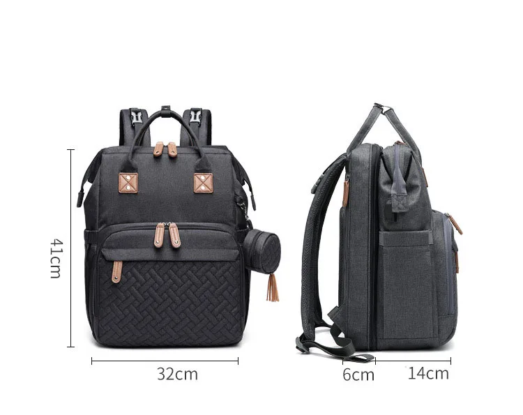 New product portable baby diaper caddy bag organizer rucksack wasserdicht mummy storage bag