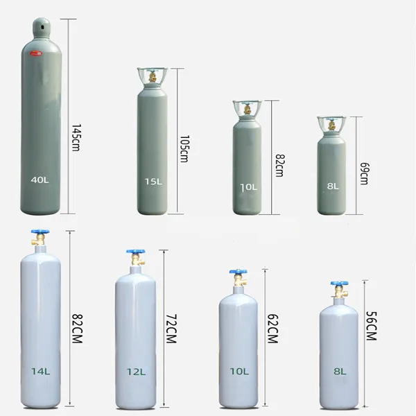 GOGO Medical Oxygen Cylinder Tank Aluminium Oxygen Gas Cylinder For Hospital And Home Use