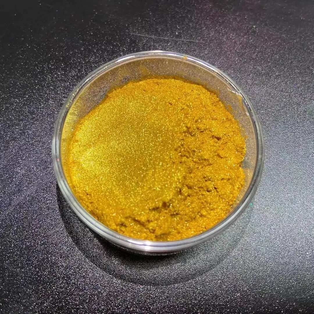 China supplier Super Sparkle Pearl Pigment- Solar Gold synthetic mica pearlescent pigment