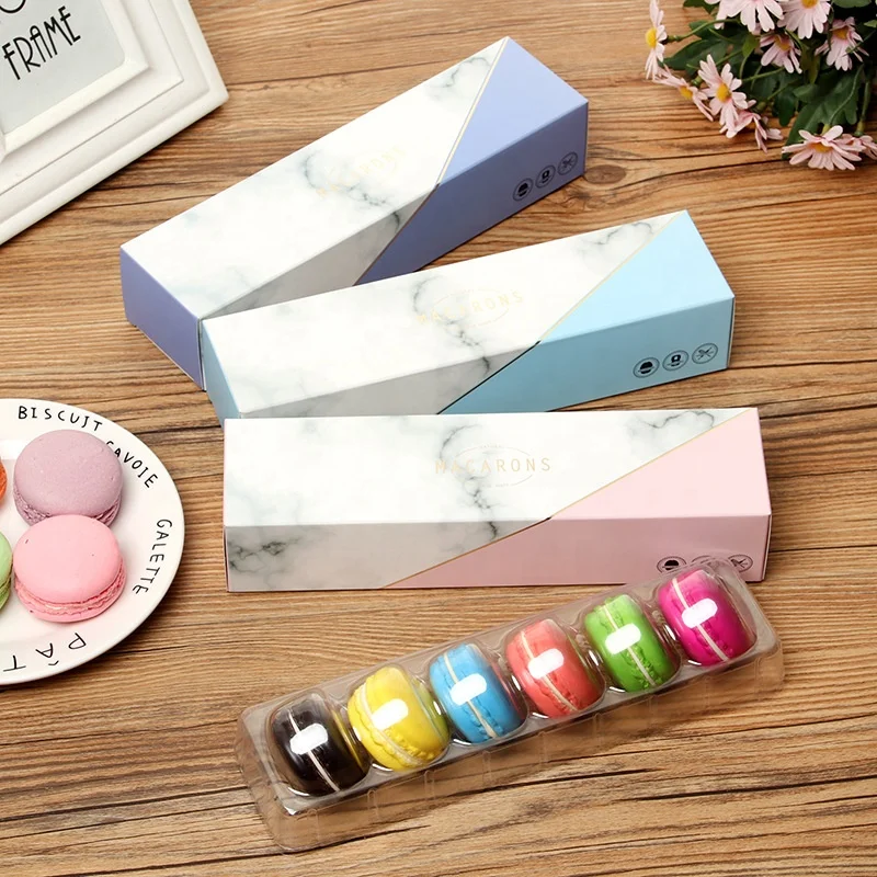 High Quality Cookie Box Safe and Healthy Macaron Box Customized Disposable Macaroon Packaging Box