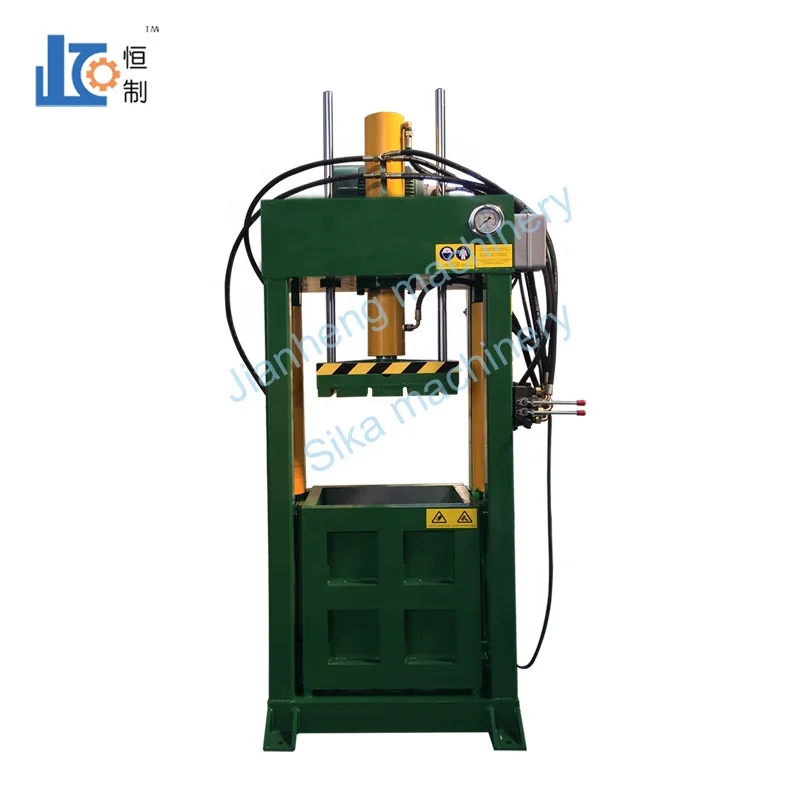 
Lifting Box hydraulic used clothes textile baler machine 