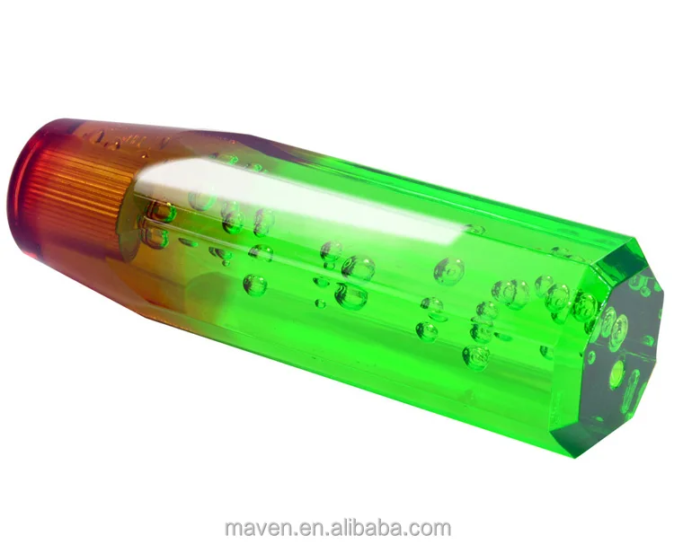 JDM 1/2/3 Color 10-40cm Octagon Acrylic Crystal Bubble Gear Shift Knob Shifter Stick Lever Head