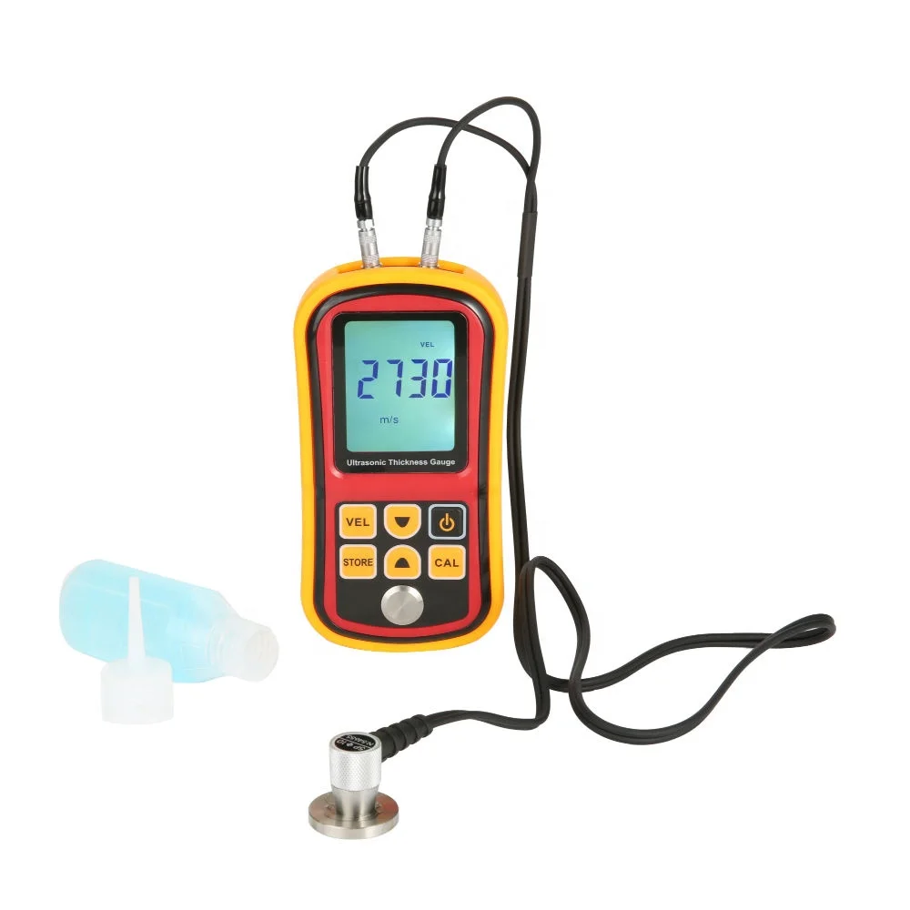 1.2~220mm low price ultrasonic thickness meter with 4-digital LCD display GM100/GM100+/GM130 ultrasonic thickness gauge