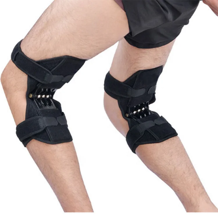 Wholesale Powerful Non-Slip Joint Sport Support Brace Knee Pads Protective Knee Booster Pain Relief Knee Pads