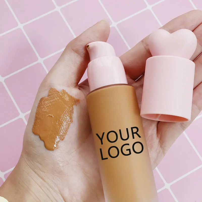 Liquid Full Coverage Long Lasting High Quality Foundation Private Label Choose Your Own Tube Matte Waterproof Makeup Foundation