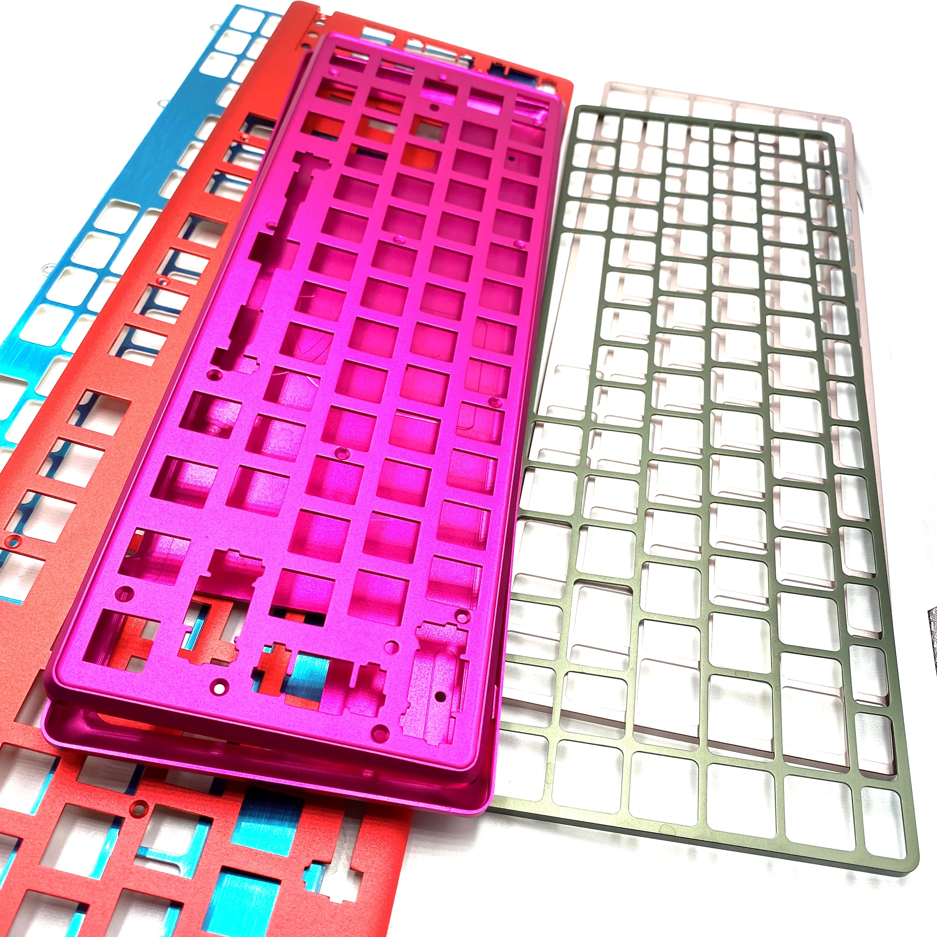 Custom CNC Keyboard Prototype Machining ISO Mounting 60% Brass Plate Diy Kit Mechanical Keyboard CNC Prototyping