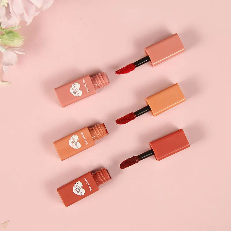 H7049  Mini Cute Size Waterproof Long-lasting 3 color Gift-Set Cosmetics Makeup lip Tint lip gloss set