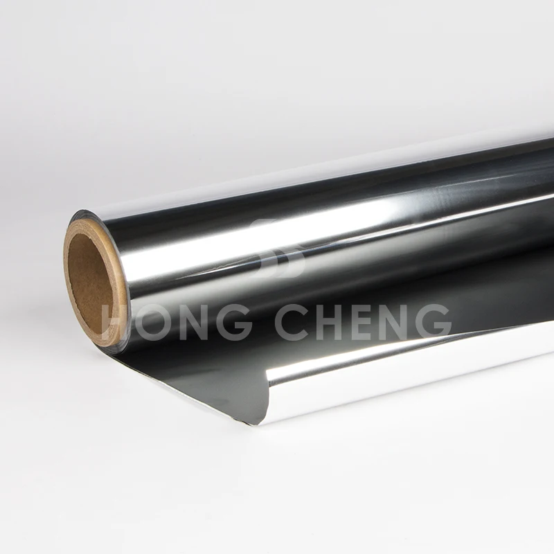 Flexible laminated metalized bopp polyester plastic films in roll with Matte black printing