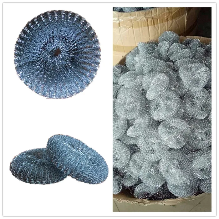 hot sale dish washing galvanized metal sponge stainless steel wire wool scourer