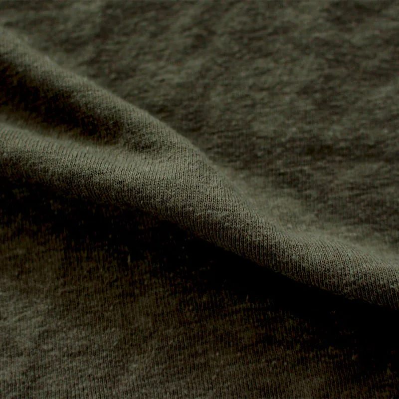 factory 180gsm 55% hemp 45% polyester jersey comfortable soft knitted fabric for man t shirt