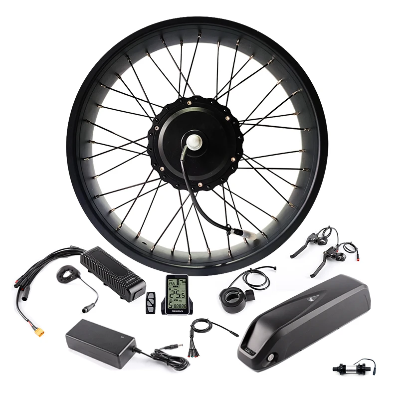 750w 48v rear hub motor 20 26inch  fat tire e bike conversion kit snow electric bicycle kit
