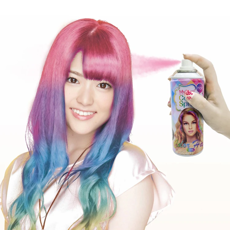 Hair colour spray