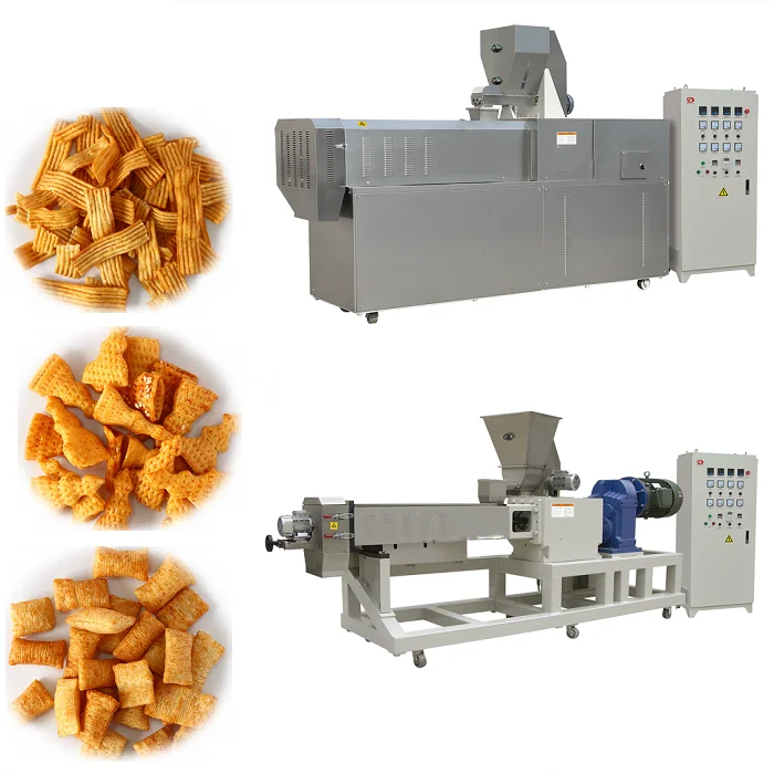 fried snack production project machinery corn fried snack making machine pellet snacks frying equipment