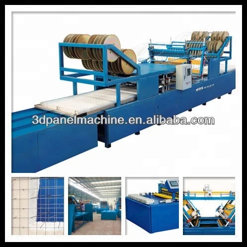 
3D panel machinery , sandwich EPS wall panel production line ,pour cement into the wall panel 