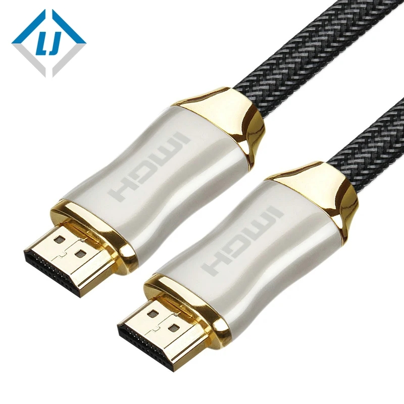 2,1 цинковый сплав между мужчинами hdmi кабель 4k с ethernet