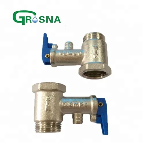Water Heater Safety Valve with Pressure Gauge Customized Forged Male Threaded Valve