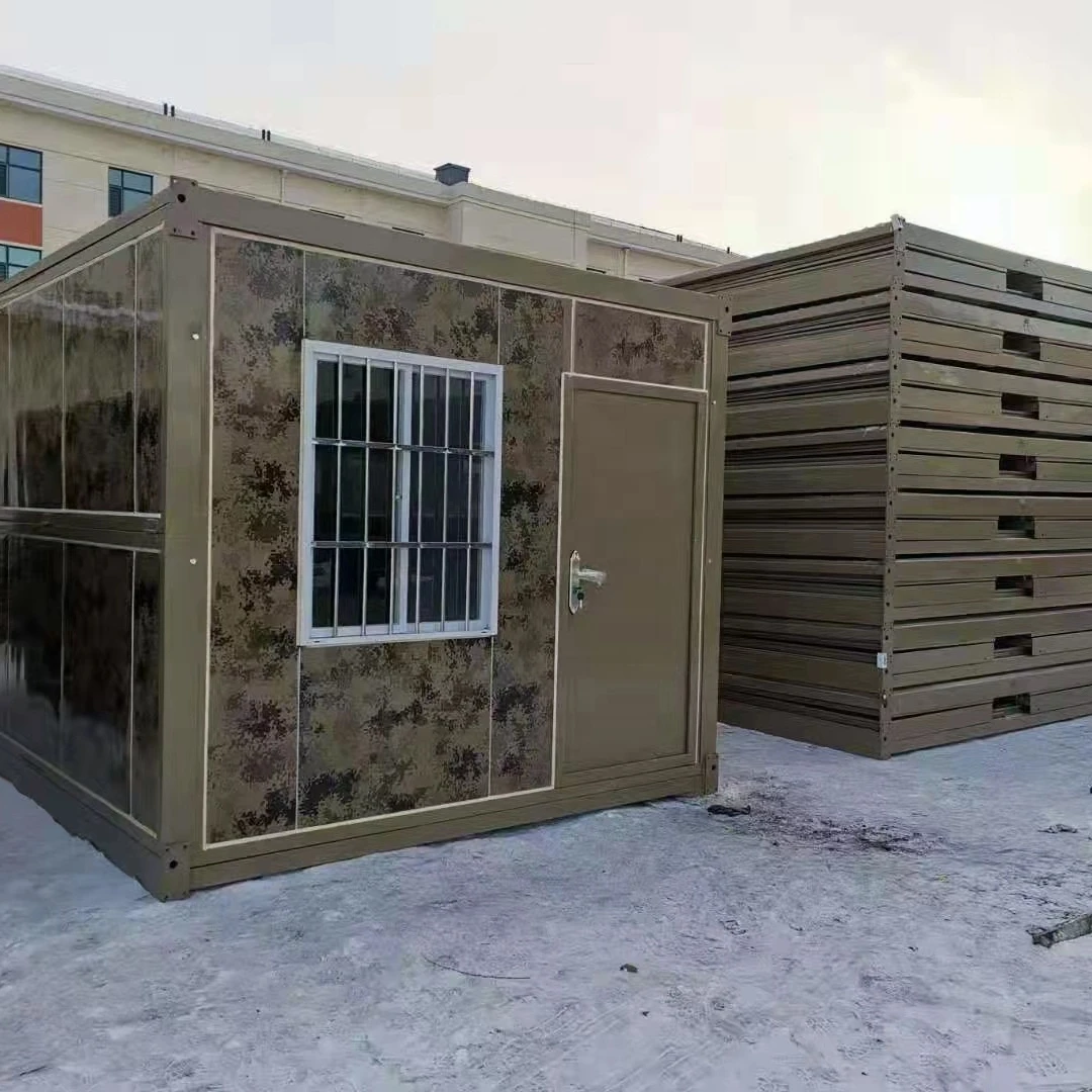 Fold Out Container Houses Sandwich Panel  Folding House Expandable Prefabricated Container