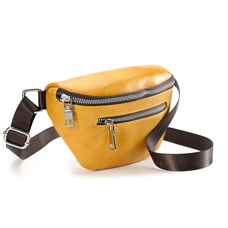 2022 Fashion serpentine leather fanny pack girl mini shoulder crossbody waist purses belt bag for women