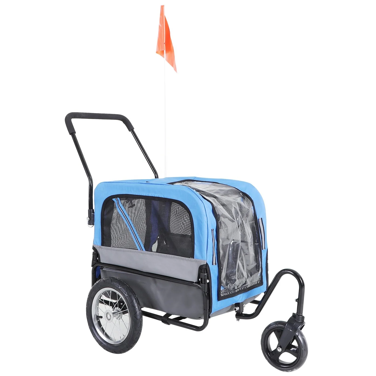 Pet Trailer Dog Wagon Trolleys For Bicycle Foldable Bicycle Cargo Trailer Bike Trailer