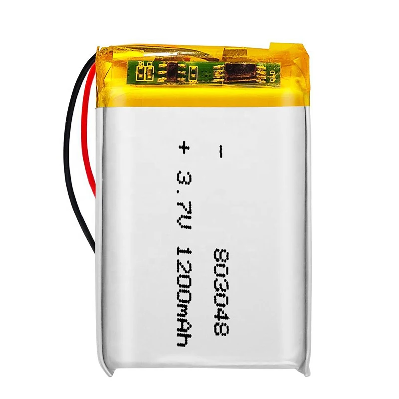 Wholesale Price Rechargeable  Li-polymer Cell 803048 903048 103048 1200mAh 3.7V Lipo Battery For Learning Machine