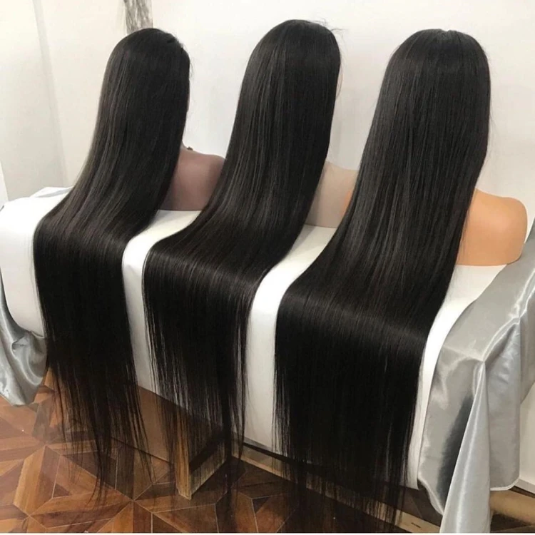 
Indian straight Wigs 13*4 HD transparent lace frontal human hair wigs 10-40 inch Human Hair closure Wigs Brazilian Hair 