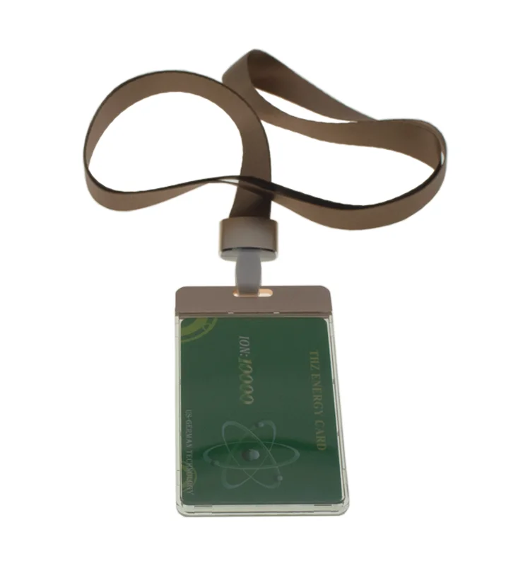 Hot sale 10000 negative ion  Terahertz energy card Germany Nanotechnology Quantum energy  card for Health care with card holder