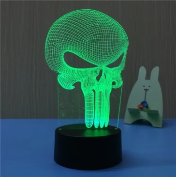 Home Battery Small Plug in Battery Operated Table Lamp 3d Led Night Touch Light for Kids Eco-friendly Acrylic Nightlight