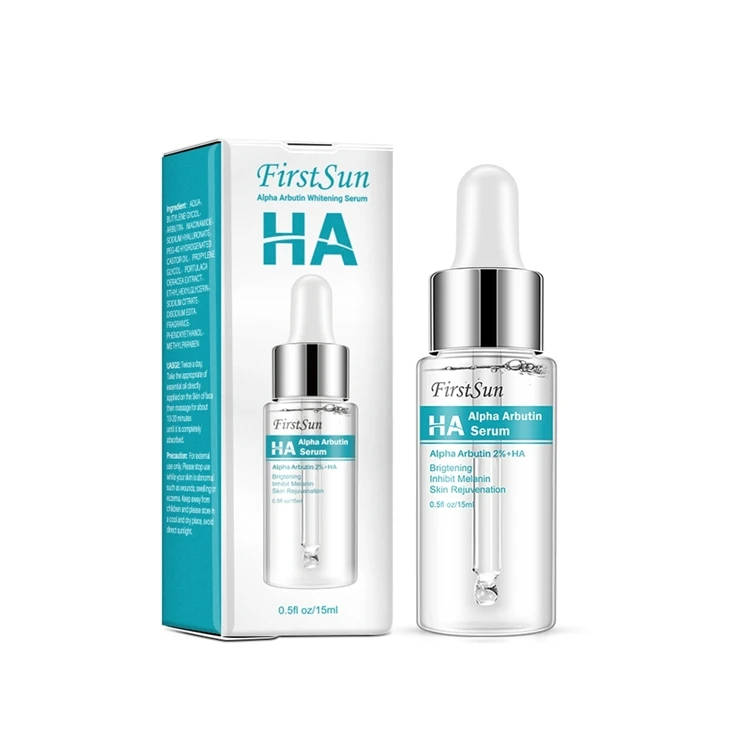 China Manufacturer 15ml Skin Face Arbutin anti-melanin Anti Aging HA Serum Whitening Serum