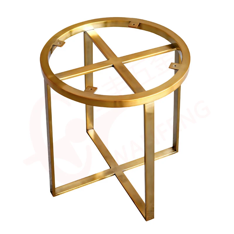 Factory Price Shinny Polished Metal Stainless Steel Gold Table Legs Furniture Leg