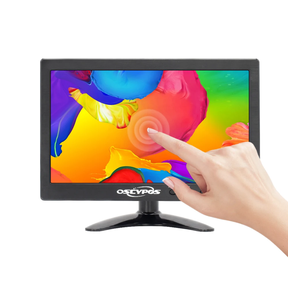 10 дюймов телевизионной камеры Hdmi Usb сенсорный экран Cctv мониторов inch Pos PC компьютер Raspberry pi на тонкопленочных транзисторах тонкоплёночных Led для шины автомобиля с Vga Bnc