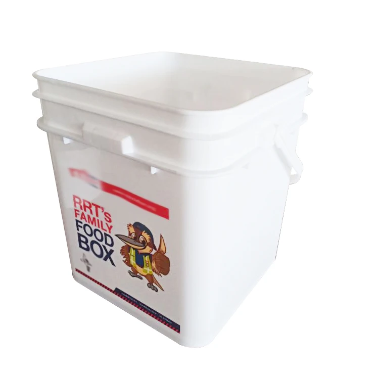 Recyclable plastic square 1l 2l 3l 5l 10l bucket with lid of laundry detergent wholesale food grade square Pail For Packaging