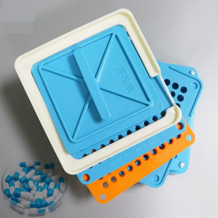 Wholesale 100 Holes New Design Manual  Empty Capsule Filling Machine Powder Pellet Filler Board for  0# 00# 1# 2# Hand Tools