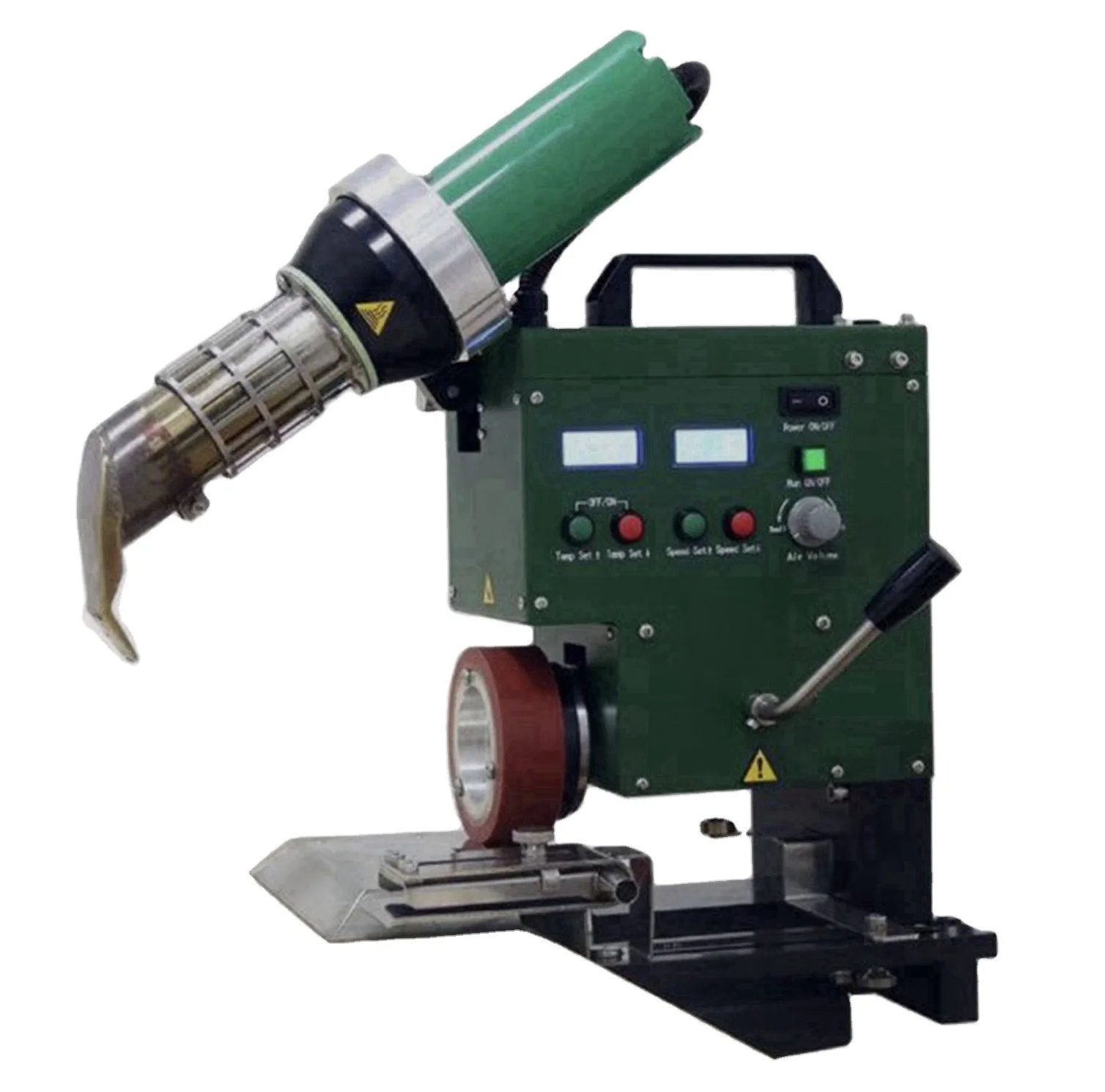 roof trucks Flex banner PVC printing graphic material table mounted welding jointing folding roping  seaming machine