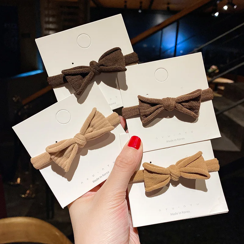 Fashion Girls Simplicity Towel Loop Bow Rubber Band High Elastic Durable Bowknot Hair Ties For Girls Hair band Accessories